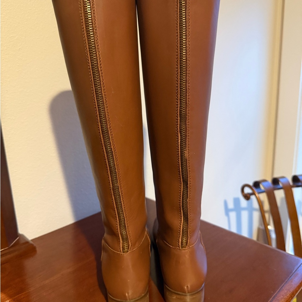 J. Crew Brown Leather Winter Boots - Picture 2 of 6